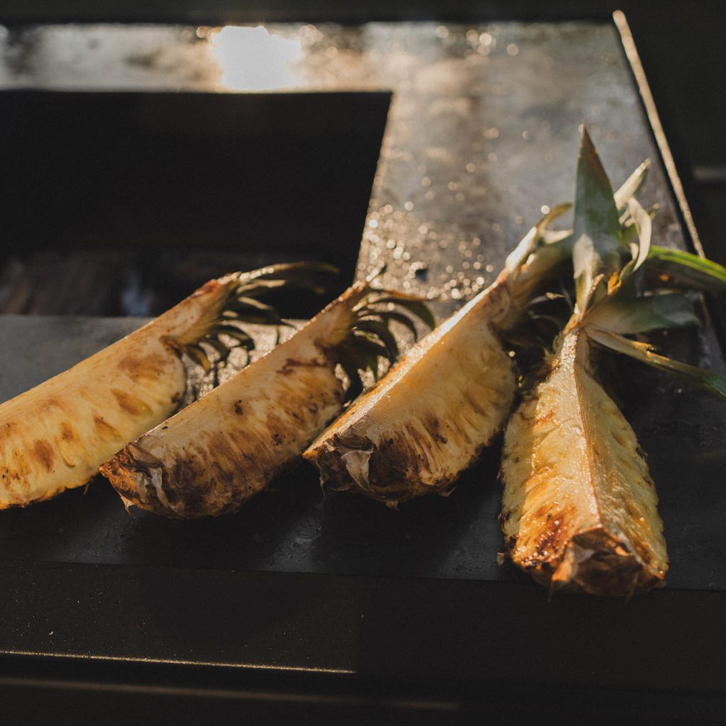 Gegrilde Ananas met Vanille-ijs